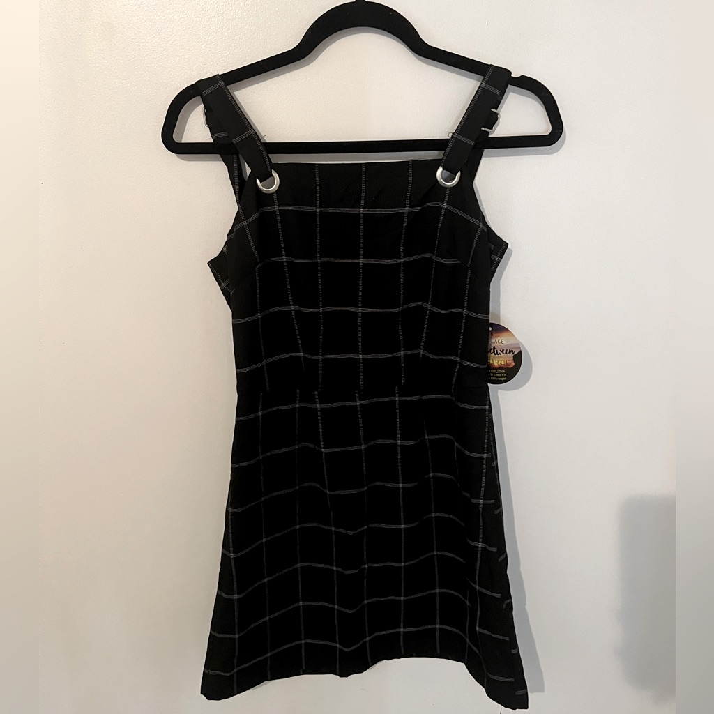 Windowpane Pattern Dress